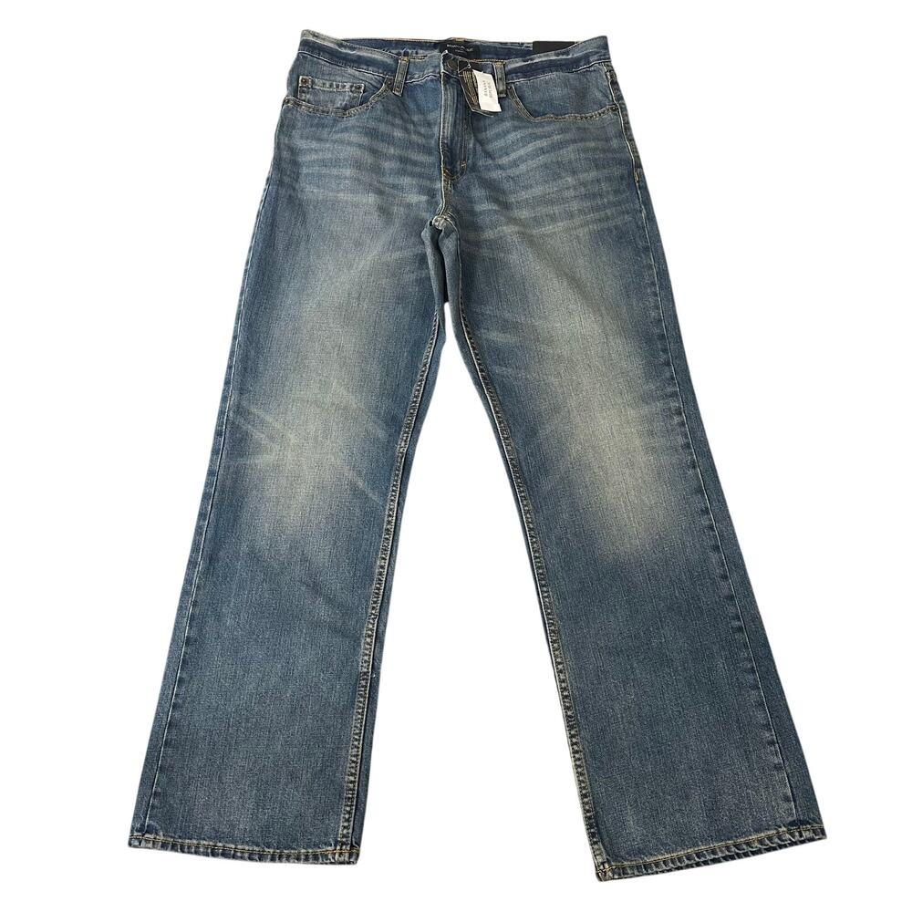 Banana Republic Men's Straight Jeans - Faded Blue Denim